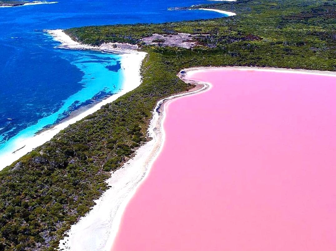 Australia’s pink lakes